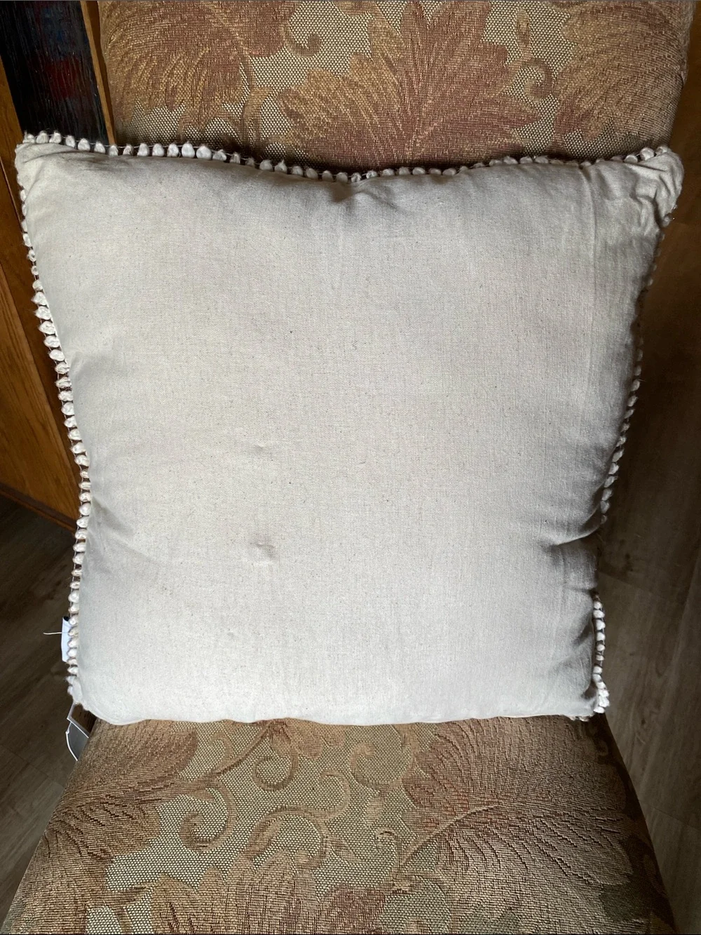 Shabby Chic Cream Textured Waffle Pillow Cover
